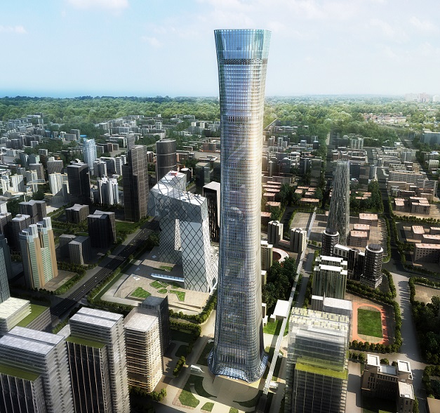 南宫NG28中标北京第一高528米中国尊  创立行业“第一高”大满贯纪录