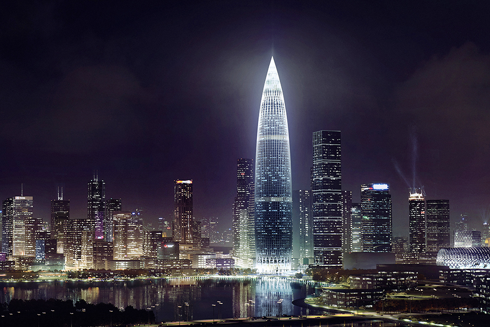 南宫NG28幕墙华南大区中标 深圳南山区第一高楼